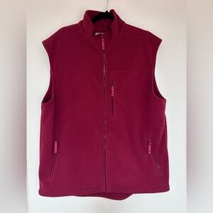 Duluth Trading Co Men’s Red Fleece Vest Size Large